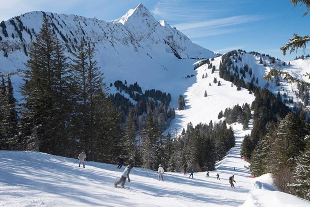 L'Enchalpe, Grand Et Lumineux Studio Avec Coin Montagne 5 Personnes, 60M Des Pistes, Piscine Couverte, Wifi, Grand Balcon Expo Est, Draps Non Compris Saint-Jean-dʼAulps Buitenkant foto