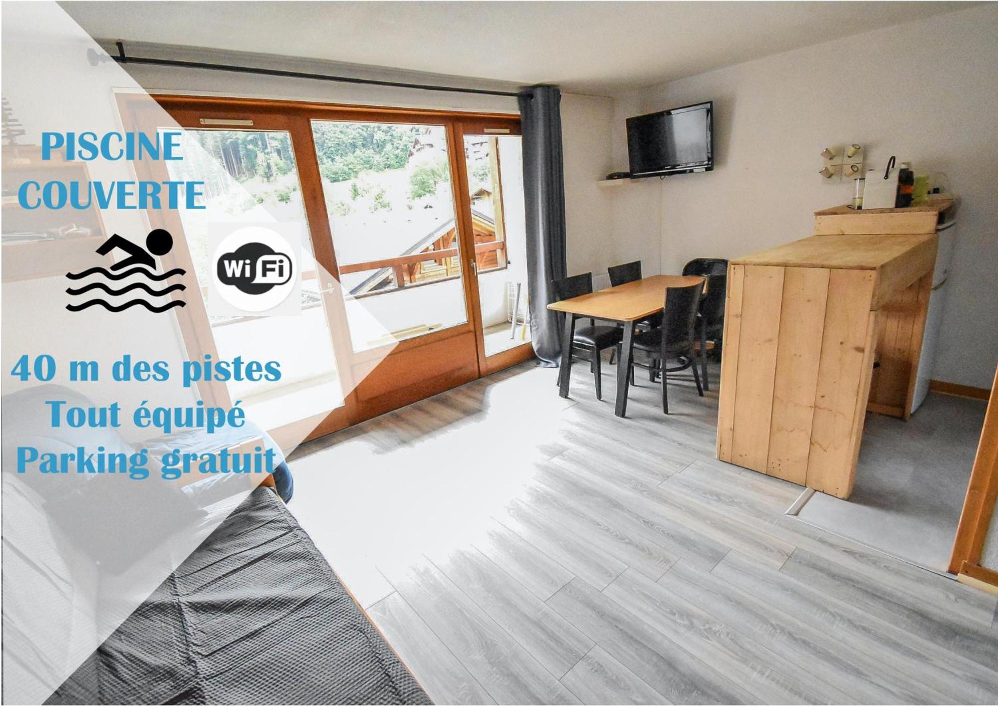 L'Enchalpe, Grand Et Lumineux Studio Avec Coin Montagne 5 Personnes, 60M Des Pistes, Piscine Couverte, Wifi, Grand Balcon Expo Est, Draps Non Compris Saint-Jean-dʼAulps Buitenkant foto